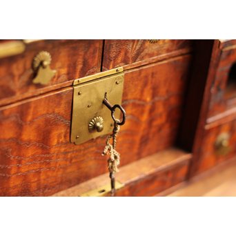 意匠桑縮杢煙草盆　J1523 