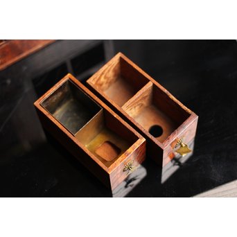 意匠桑縮杢煙草盆　J1523 