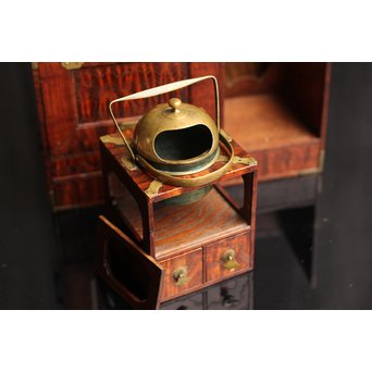 意匠桑縮杢煙草盆　J1523 