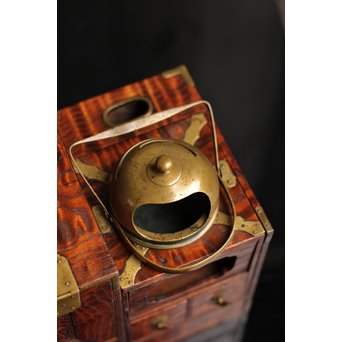 意匠桑縮杢煙草盆　J1523 