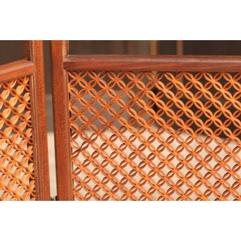 極小七宝紋の風炉先/衝立　K5 