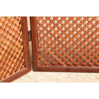 極小七宝紋の風炉先/衝立　K5 