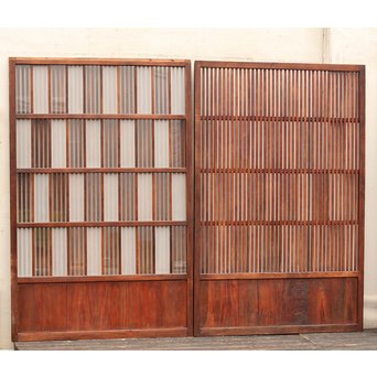 細密市松幅広格子建具　L510