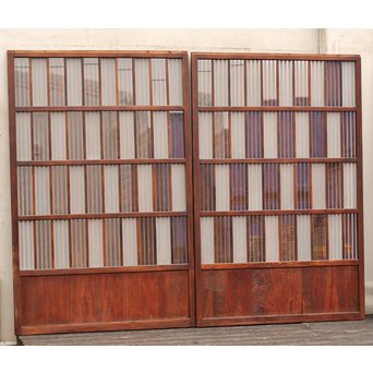 細密市松幅広格子建具　L510 