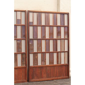 細密市松幅広格子建具　L510 