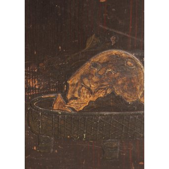 6曲板絵入屏風　K7 