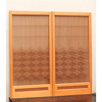 繊細意匠組子建具2枚1組　L516