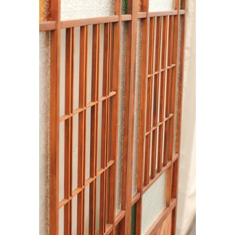 異材寄木ヘリンボーンと色ガラス戸　GD621 