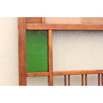 異材寄木ヘリンボーンと色ガラス戸　GD621 