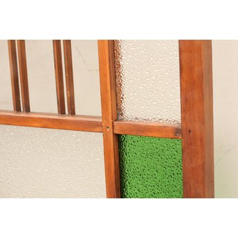 異材寄木ヘリンボーンと色ガラス戸　GD621 