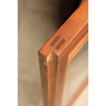 異材寄木ヘリンボーンと色ガラス戸　GD621 