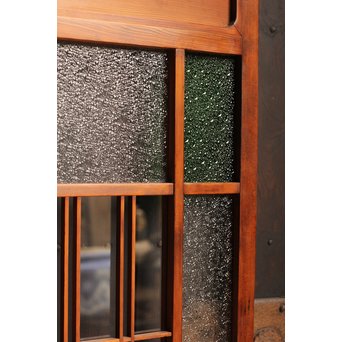 異材寄木ヘリンボーンと色ガラス戸　GD621 