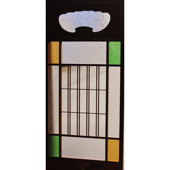 異材寄木ヘリンボーンと色ガラス戸　GD621 