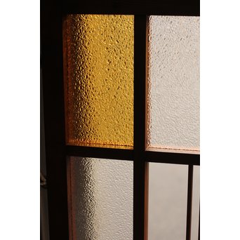 異材寄木ヘリンボーンと色ガラス戸　GD621 