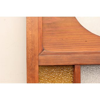 異材寄木ヘリンボーンと色ガラス戸　GD621 