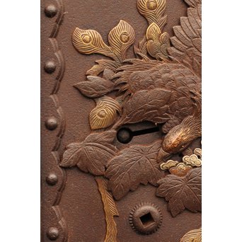 在銘金工升格子鉄づくし蔵戸　W318 