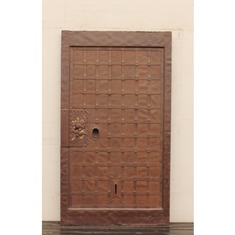 在銘金工升格子鉄づくし蔵戸　W318