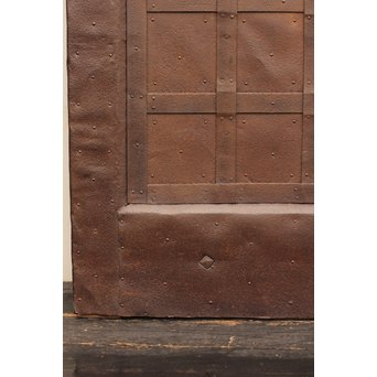 在銘金工升格子鉄づくし蔵戸　W318 