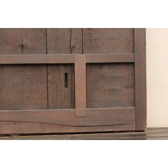 在銘金工升格子鉄づくし蔵戸　W318 