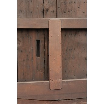 在銘金工升格子鉄づくし蔵戸　W318 