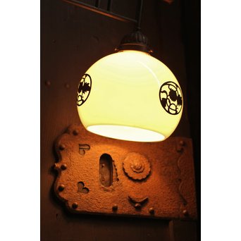 宙ブラリ菊金具の2灯照明　A1152 