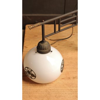 宙ブラリ菊金具の2灯照明　A1152 