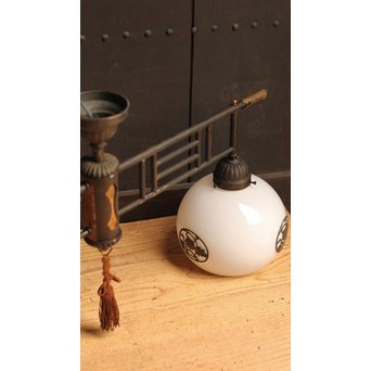 宙ブラリ菊金具の2灯照明　A1152 