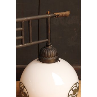 宙ブラリ菊金具の2灯照明　A1152 