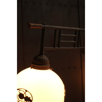 宙ブラリ菊金具の2灯照明　A1152 