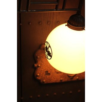 宙ブラリ菊金具の2灯照明　A1152 