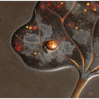 是真風蒔絵と多素材象嵌の硯箱　S1520 