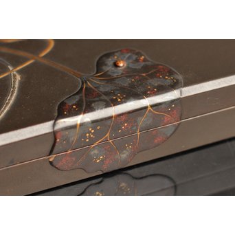 是真風蒔絵と多素材象嵌の硯箱　S1520 