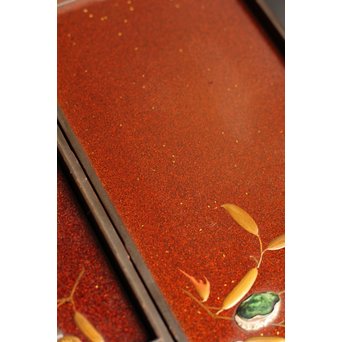 是真風蒔絵と多素材象嵌の硯箱　S1520 