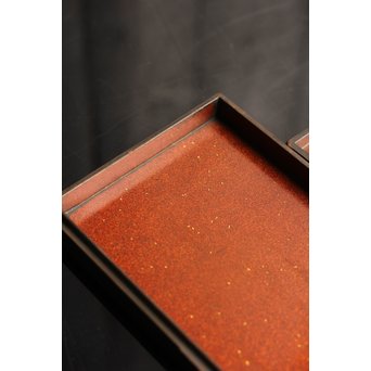 是真風蒔絵と多素材象嵌の硯箱　S1520 