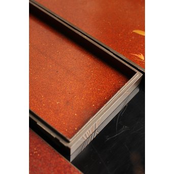 是真風蒔絵と多素材象嵌の硯箱　S1520 