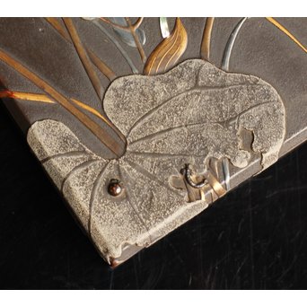 是真風蒔絵と多素材象嵌の硯箱　S1520 