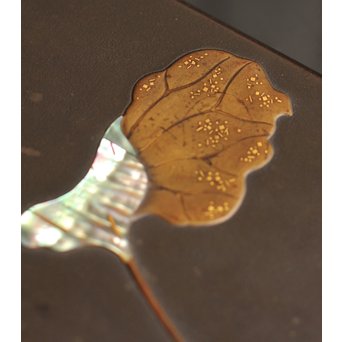 是真風蒔絵と多素材象嵌の硯箱　S1520 