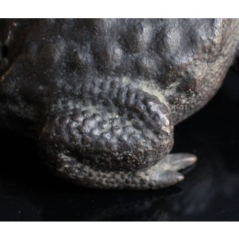 蛙の銅花器　S1533 