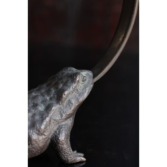 蛙の銅花器　S1533 