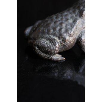 蛙の銅花器　S1533 