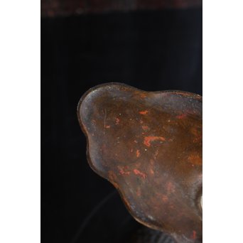 蛙の銅花器　S1533 