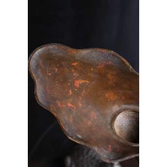 蛙の銅花器　S1533 