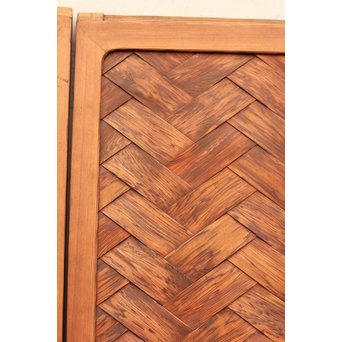 瓢引手の良杉網代と一枚板戸　B628 