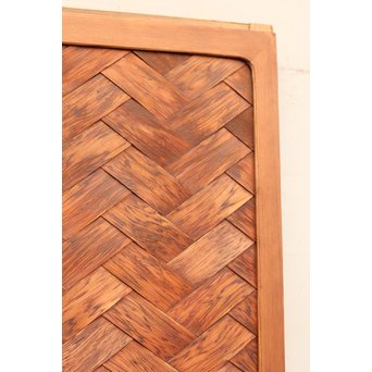 瓢引手の良杉網代と一枚板戸　B628 