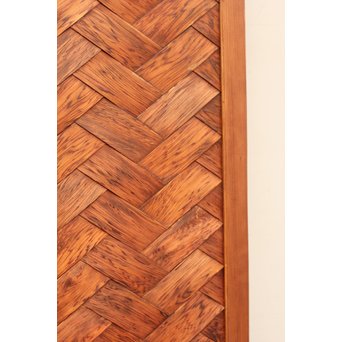 瓢引手の良杉網代と一枚板戸　B628 