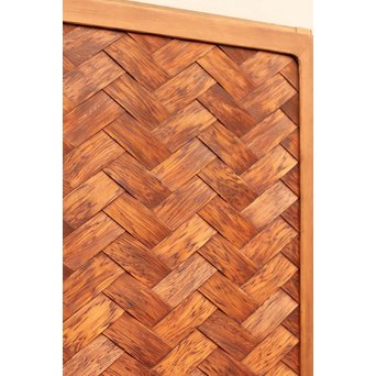 瓢引手の良杉網代と一枚板戸　B628 