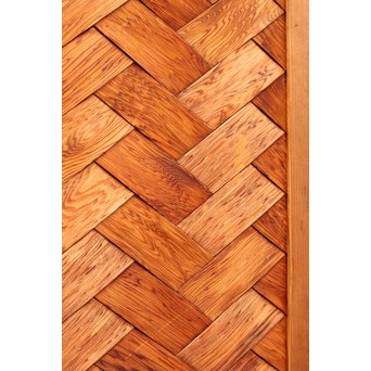 瓢引手の良杉網代と一枚板戸　B628 