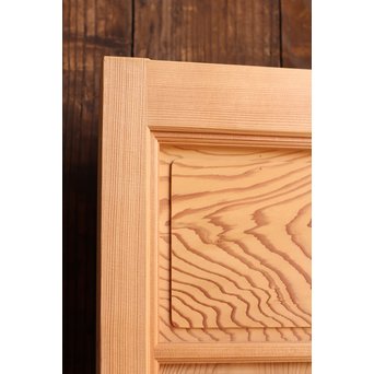 美品市松模様の杉板戸　　B637 