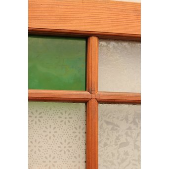 4隅色ガラス縞々建具　GD648 