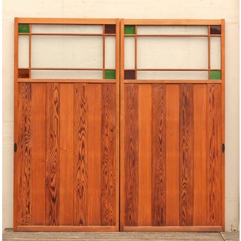 4隅色ガラス縞々建具　GD648